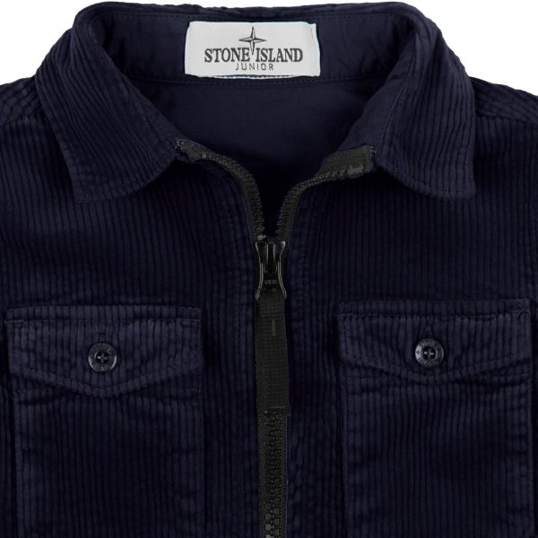 Stone Island Junior Corduroy Overshirt For Discount