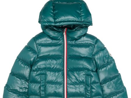 Kids Moncler Green Down Jacket Cheap