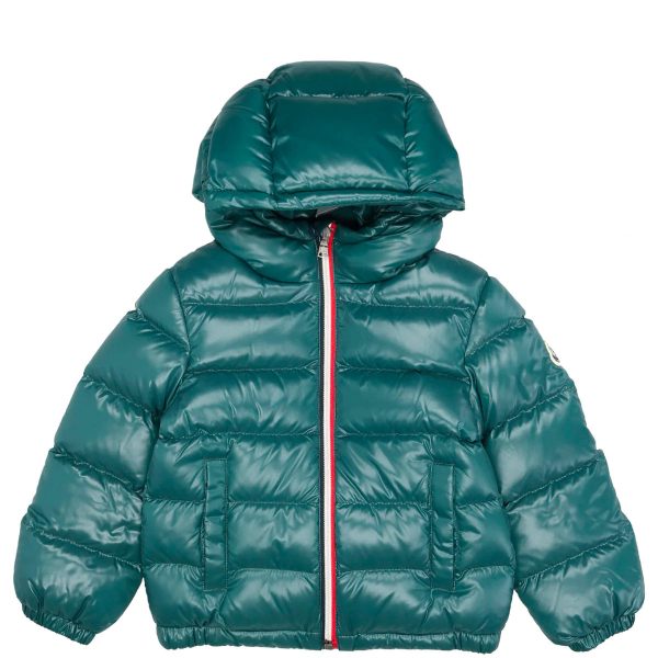 Kids Moncler Green Down Jacket Cheap