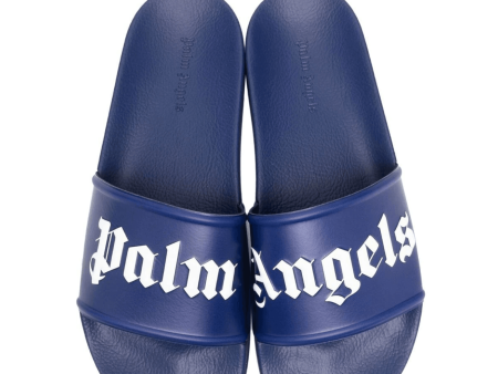 Kids Palm Angels Logo Sliders on Sale