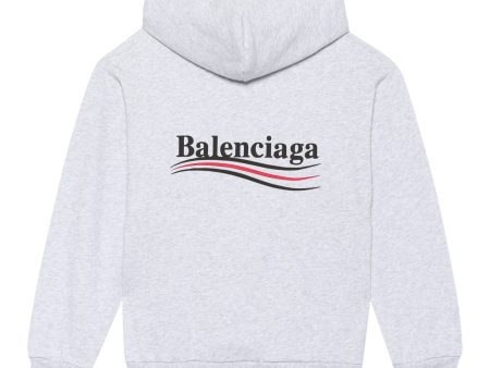 Kids Balenciaga Grey Campaign Hoodie Cheap