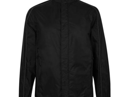 Prada Black Nylon Concealed Hood Jacket Sale