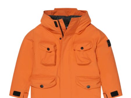 Stone Island Junior Hooded Soft Shell Down Jacket Online now