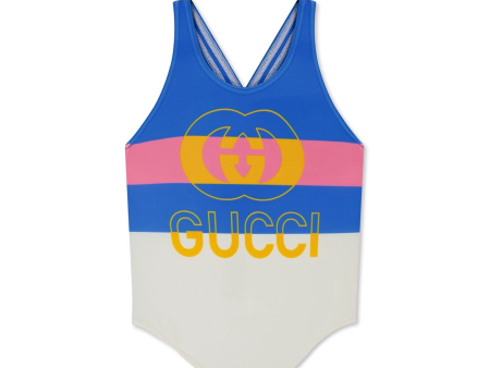 Girls Gucci Logo Swimsuit Online