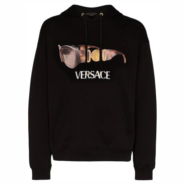 Versace Black Biggie Print Hoodie Fashion