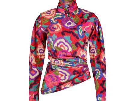 1986 Emanuel Ungaro Parallele Silk Asymmetric Jacket Fashion