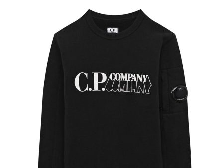 Kids CP Company Black Lens Sweatshirt Hot on Sale