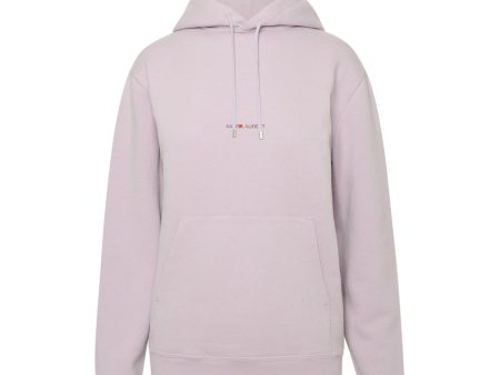 Womens Saint Laurent Lilac Hoodie Online Hot Sale