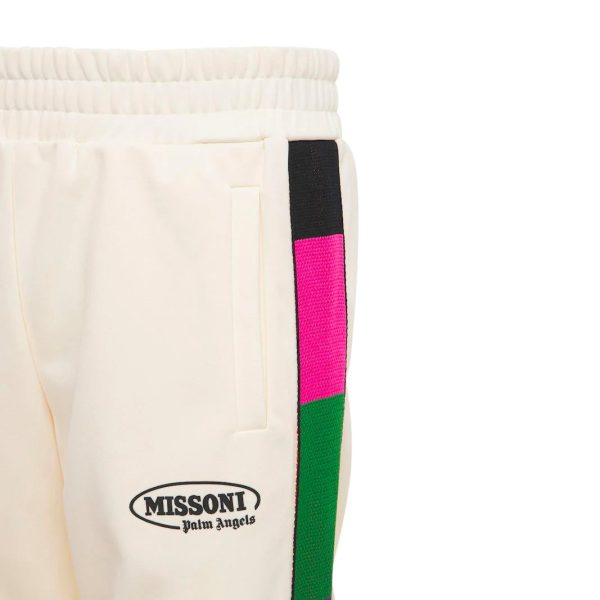 Palm Angels x Missoni White Track Pants For Discount