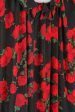 1994 Yves Saint Laurent Wool Roseprint Dress For Sale