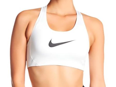 Womens Nike White DriFIT Sports Bra Online now