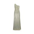 1980s Andre Laug Multi-Coloured Sequinned Asymmetric Maxi Dress For Cheap