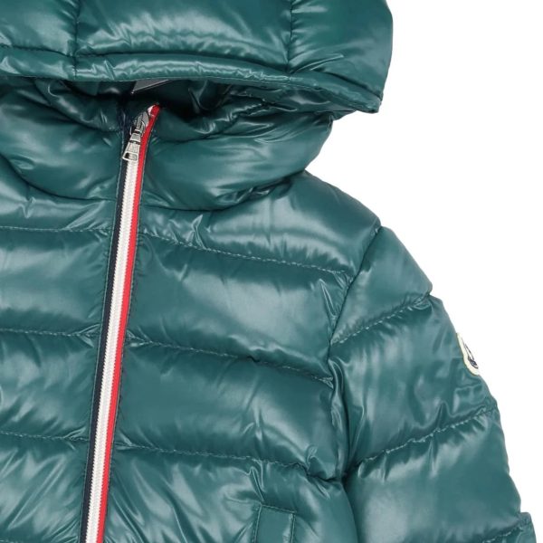 Kids Moncler Green Down Jacket Cheap