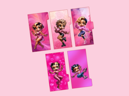 Cash Envelopes | Pink Betty Boop 3 | Set of 5 For Sale