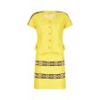 1990s Gianni Versace Couture Yellow Baroque Skirt Suit Supply