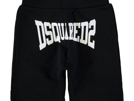 Kids DSQUARED2 Black Sweatshorts Online now