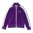 Kids Palm Angels Velour Track Jacket Online Hot Sale