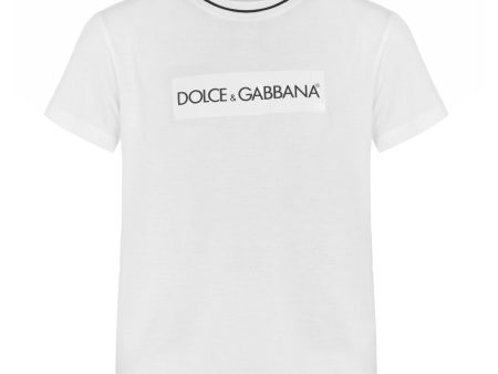 Kids Dolce & Gabbana White T Shirt Online Hot Sale