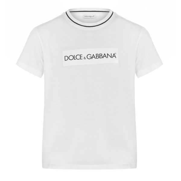 Kids Dolce & Gabbana White T Shirt Online Hot Sale