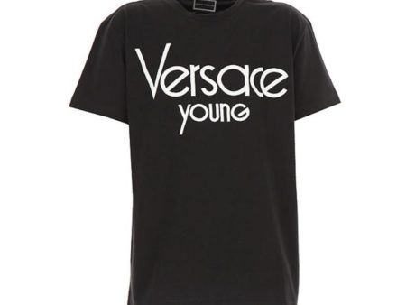 Kids Versace Young Black T-Shirt Cheap