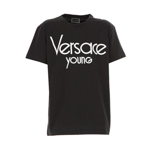 Kids Versace Young Black T-Shirt Cheap