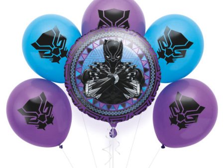 Black Panther Foil & Latex Balloon Kit, 6pc Cheap