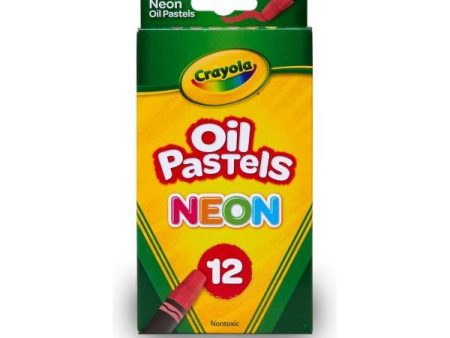 Crayola 12 Ct Oil Pastels, Neon (24) For Sale