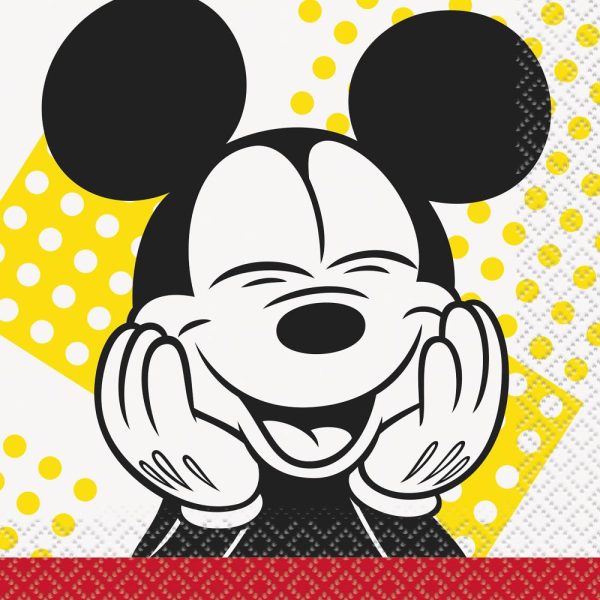 Disney Mickey Mouse Beverage Napkins, 16ct Online