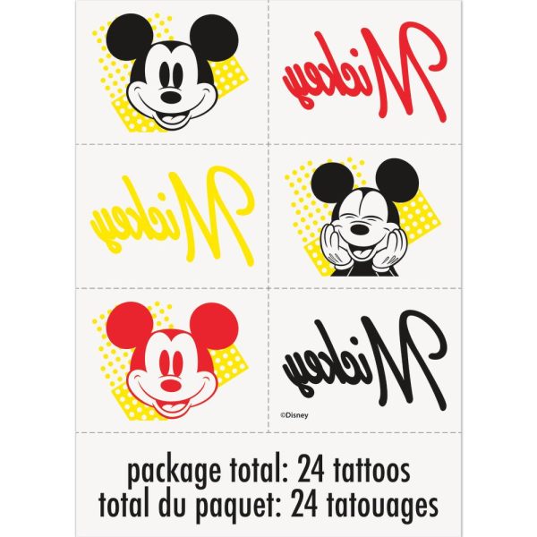 Disney Mickey Mouse Tattoos, 24ct Online Hot Sale