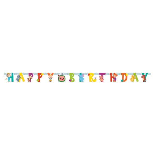 Cocomelon Happy Birthday Large Jointed Banner Sale