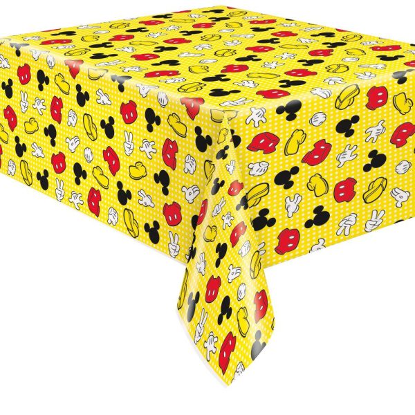 Disney Mickey Mouse Rectangular Plastic Table Cover, 54  x 84  Online Sale