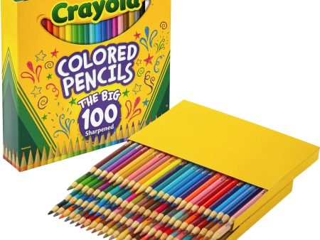 Crayola 100 ct. Colored Pencils, 100 different colors (12) Online