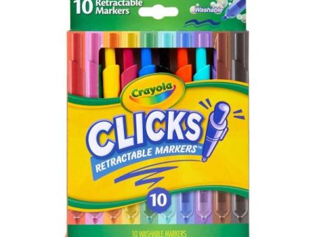 Crayola 10ct. Clicks Retractable Washable Markers (24) For Cheap