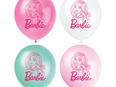 Barbie Assorted Color 12  Latex Balloons, 8ct on Sale