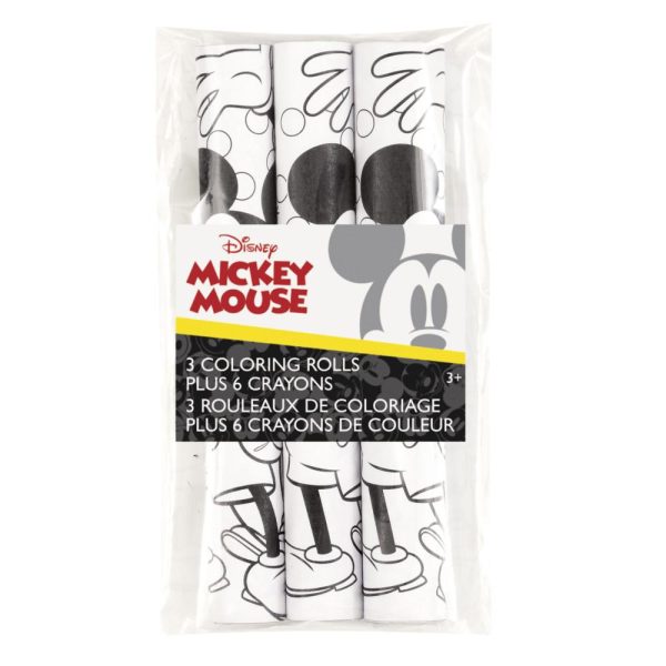 Disney Mickey Mouse Paper Coloring Rolls & Crayons, 3ct Discount