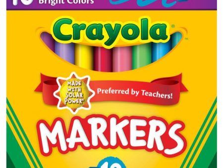 Crayola 10 Ct Assorted, Broad Line  Markers (24) on Sale