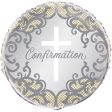 Fancy Gold Cross Confirmation Round Foil Balloon 18 , Bulk Online Hot Sale