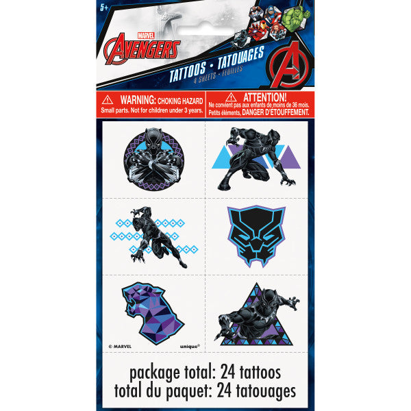 Black Panther Tattoos, 24ct Online Sale