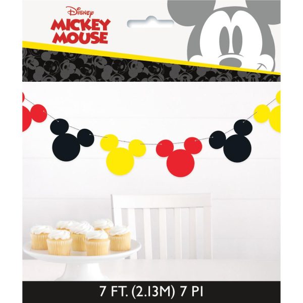 Disney Mickey Mouse Garland Banner, 7 ft on Sale